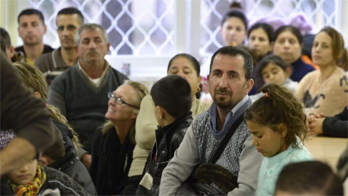 Eine Gruppe assyrischer Christen verlässt die Slowakei