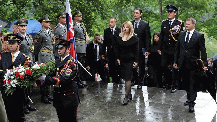 Zuzana Čaputová, participa en acto de recuerdo a Kalište