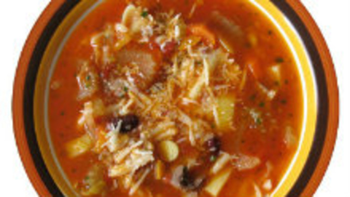 Šafránová polievka Minestrone