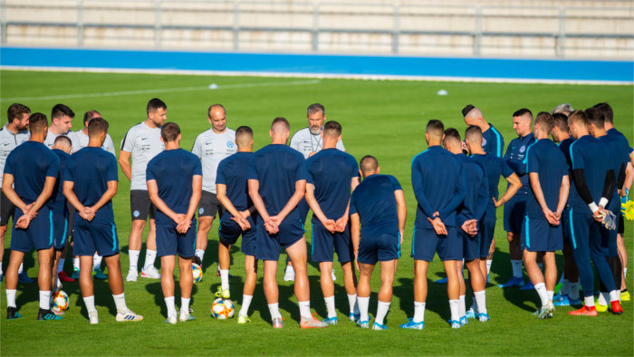 La selección eslovaca de futbol derrotada a domicilio contra Croacia 