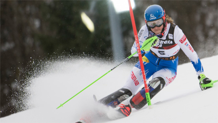Vlhová finished second in Zagreb 