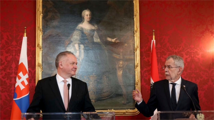 El presidente Kiska, de visita oficial en Austria