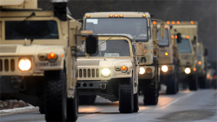 Military transports blocking Slovak roads