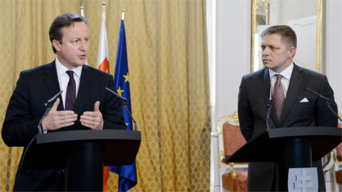 David Cameron visita por primera vez Eslovaquia