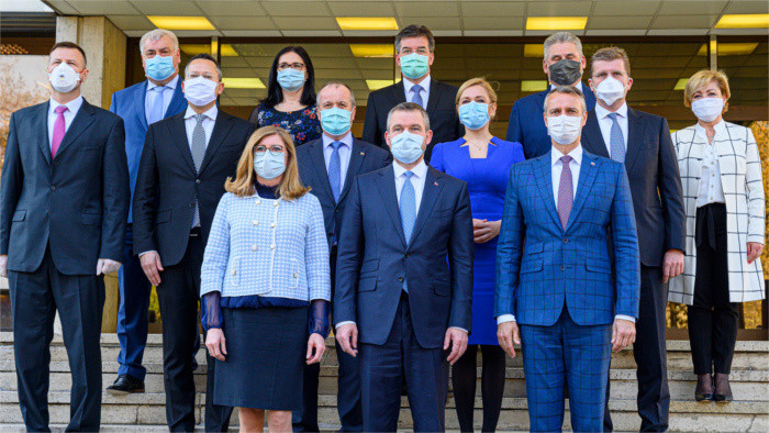 Démission du gouvernement de Peter Pellegrini