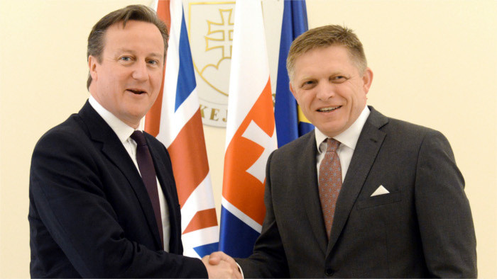 Slovak Prime Minister Meets his British Counterpart