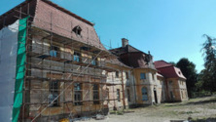 Zrekonštruované krídlo kaštieľa v Chtelnici