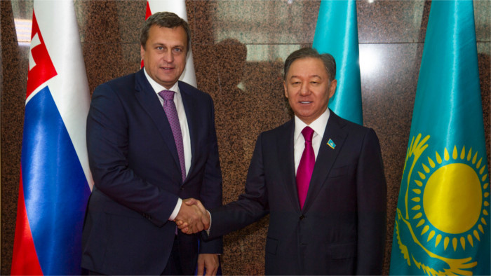 Andrej Danko au Kazakhstan
