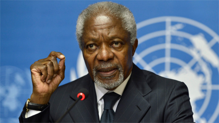 Foreign Affairs Minister laments death of former UN chief