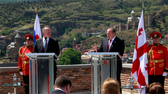 El Presidente Andrej Kiska de viaje oficial en Georgia 