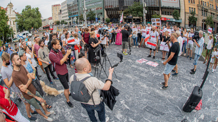 В Братиславе состоялся митинг «За свободную Беларусь» 