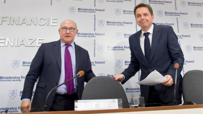 Sapin and Kažimír discuss deficit, reforms, tax evasion 