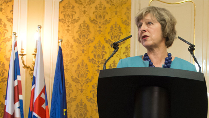 British Prime Minister Theresa May visits Slovakia