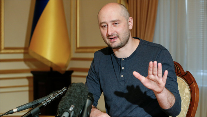 Foreign Affairs Ministry glad that Babchenko was not murder victim 