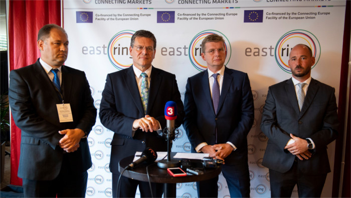 Výstavba plynovodu Eastring  