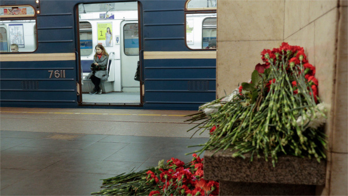 Condolences sent to Russia in connection to explosion in St. Petersburg