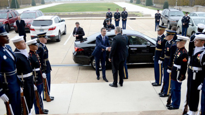 Defence minister Glváč discusses US-Slovak relations at the Pentagon 