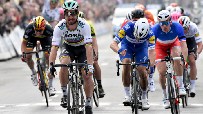 Cyclist Peter Sagan wins Gent – Wevelgem