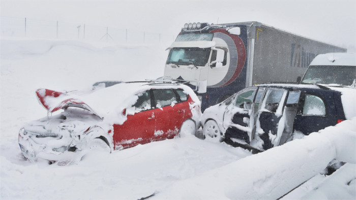 Highway under Tatras sees a massive pile-up 