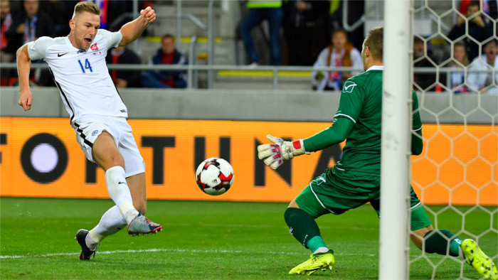 Eslovaquia a un paso de la repesca pera estar en el Mundial de Fútbol 2018
