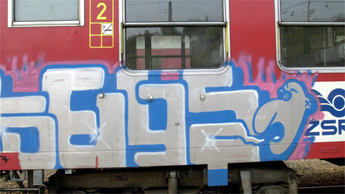 Five foreigners caught tagging trains in Bratislava