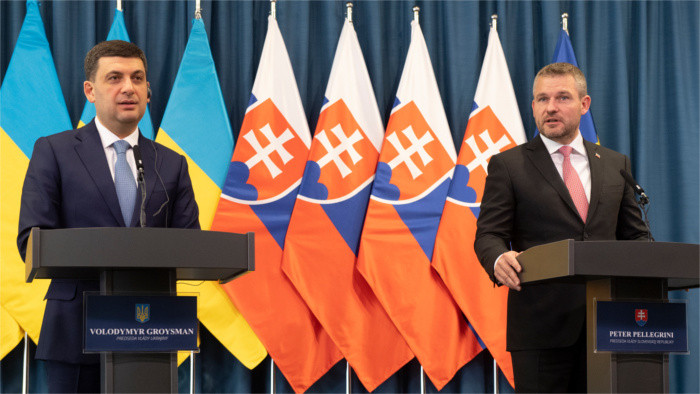 Ukrajinský premiér v Bratislave 
