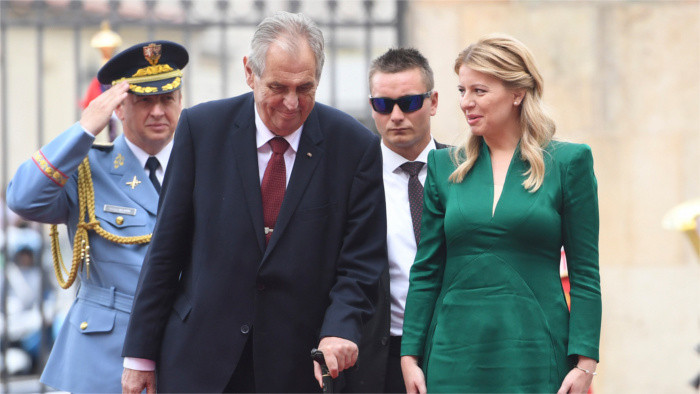 President Čaputová visiting the Czech Republic