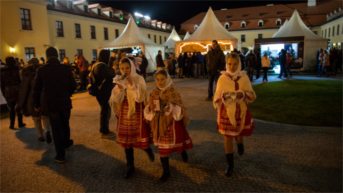 Christmas market at Bratislava castle opens