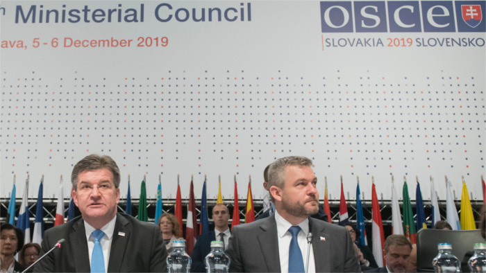 Pellegrini inaugura la 26ª reunión del Consejo Ministerial de la OSCE