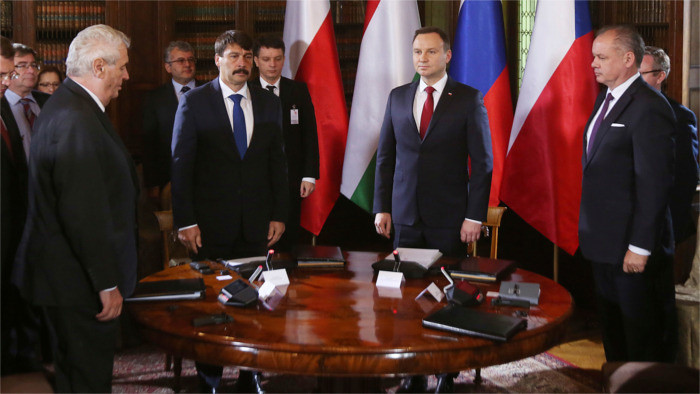 Andrej Kiska leaves for a V4 summit