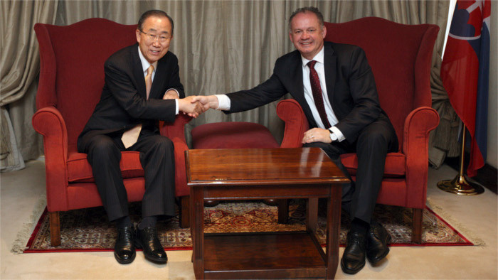 Slovak President meets with Ban Ki Moon