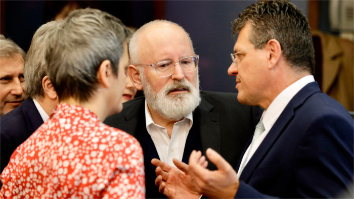 EK-Vizepräsident Frans Timmermans besucht Slowakei