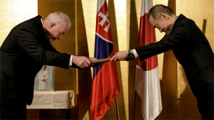 First Slovak with Japan's Order of Rising Sun 
