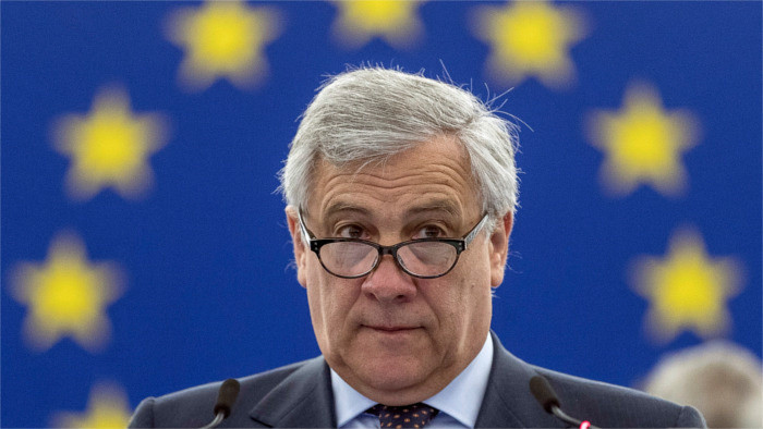 La cruz conmemorativa eslovaca expuesta en el Parlamento Europeo