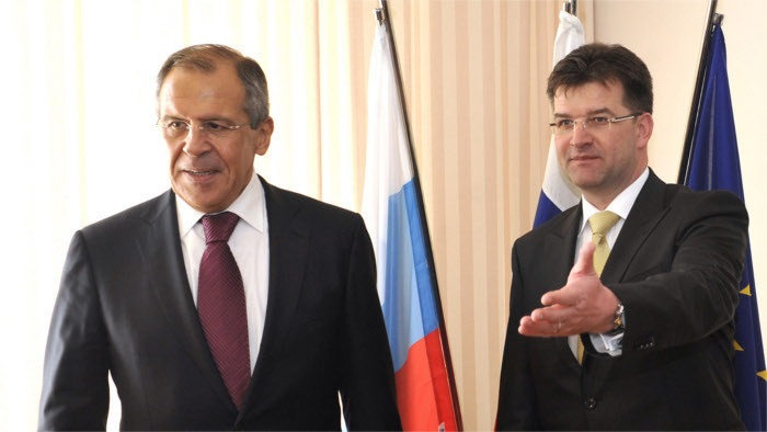 Lajčák con Lavrov sobre nuestra presidencia de turno en el Consejo de la UE