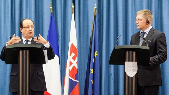 François Hollande a tenu un point de presse avec Robert Fico