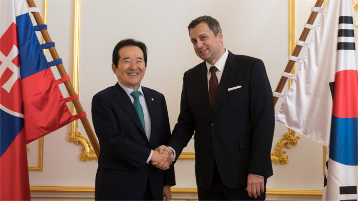 South Korean parliamentary chair in Bratislava