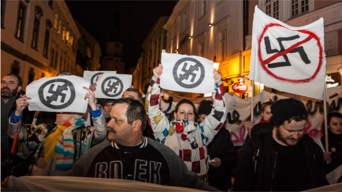 Anti-extremist protests took place in Banská Bystrica and Bratislava