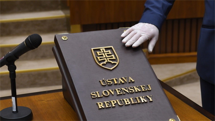 Session inaugurale du Parlement slovaque