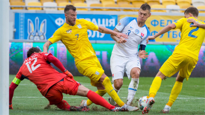 Slovakia Loses 1:0 in UEFA Nations league against Ukraine 