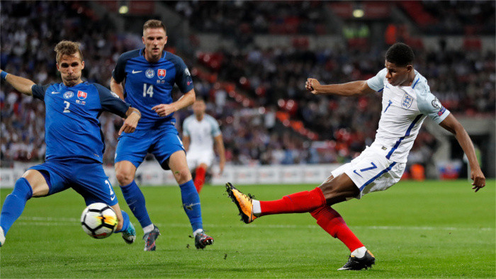 Inglaterra derrotó a Eslovaquia en partido clasificatorio para el Campeonato Mundial de Fútbol 2018