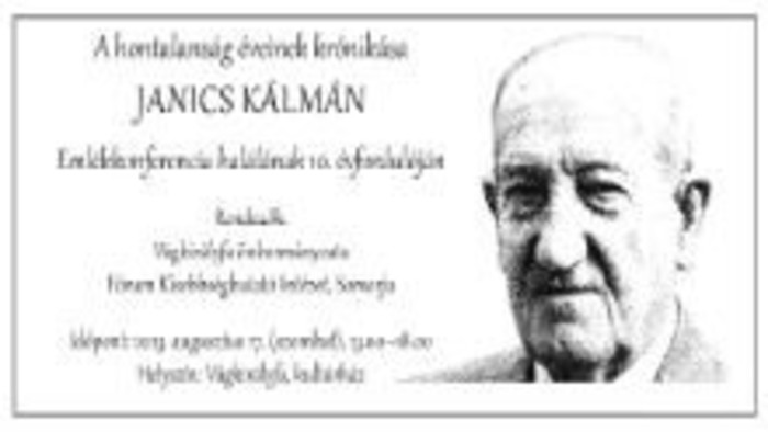 Simon Attila: Janics Kálmán A hontalanság évei című műve óriási hagyaték a szlovákiai magyarok számára
