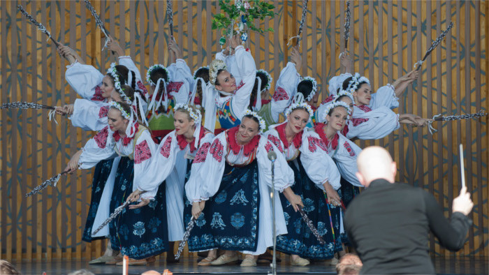 L’ensemble folklorique Lúčnica dans les Hautes Tatras