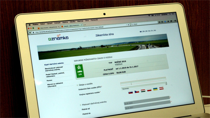 Ya está en venta de la viňeta de peaje electrónico