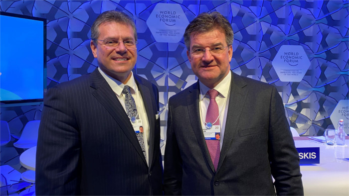 Foreign Minister and EU Vice President in Davos