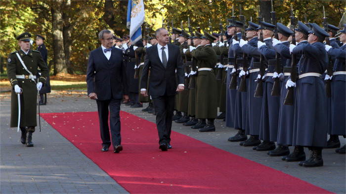 Slovak president visiting Estonia and Finland