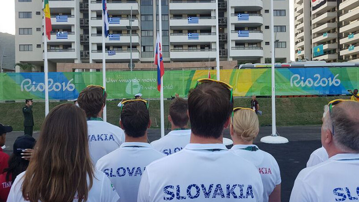 Slovak flag raised in Olympic village 
