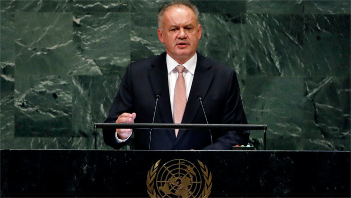 Slovak President speaks at UN General Assembly