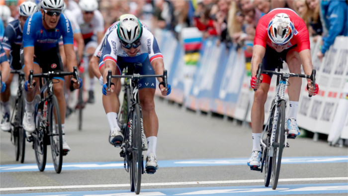 Sagan obtiene por tercera vez consecutiva el mundial de ciclismo