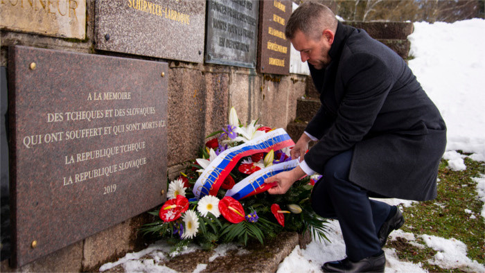 Memorial plaque to remember Slovaks in Struthof